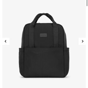 Calpak Black Compact Canvas Backpack